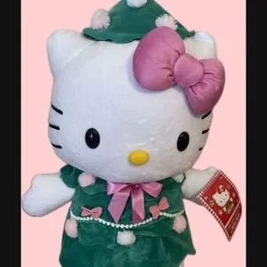 Hello Kitty Plush in Green and Pink Outfit Amazon.com: GUND Sanrio Hello Kitty Keroppi Plush Toy  main image 4